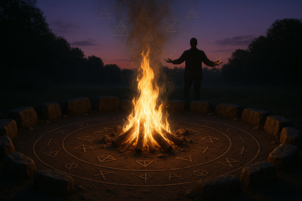 The summer solstice can be used as a space to create an alchemical fire.